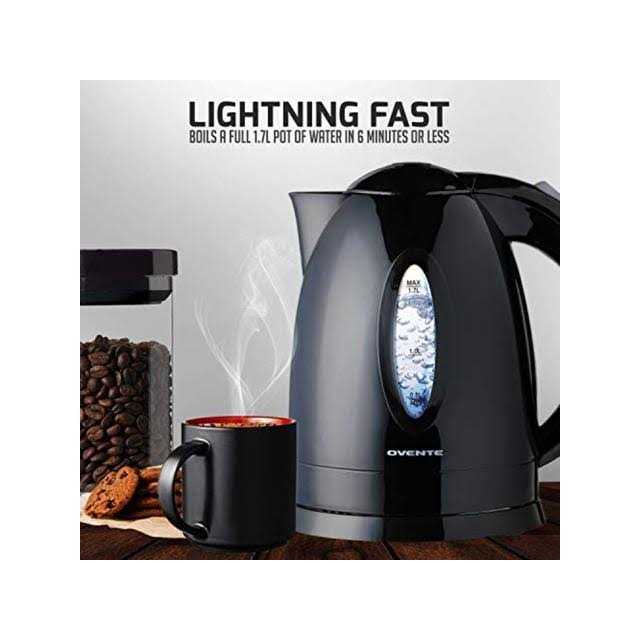 Ovente KP72B 1.7 Liter Electric Hot Water Kettle - Image 4