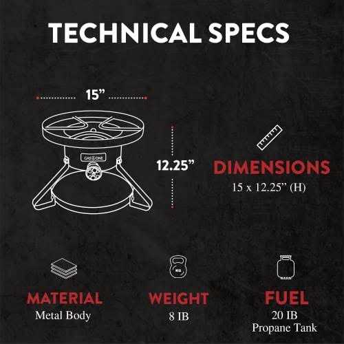 GasOne Propane Burner High Pressure Outdoor Cooker - Image 2