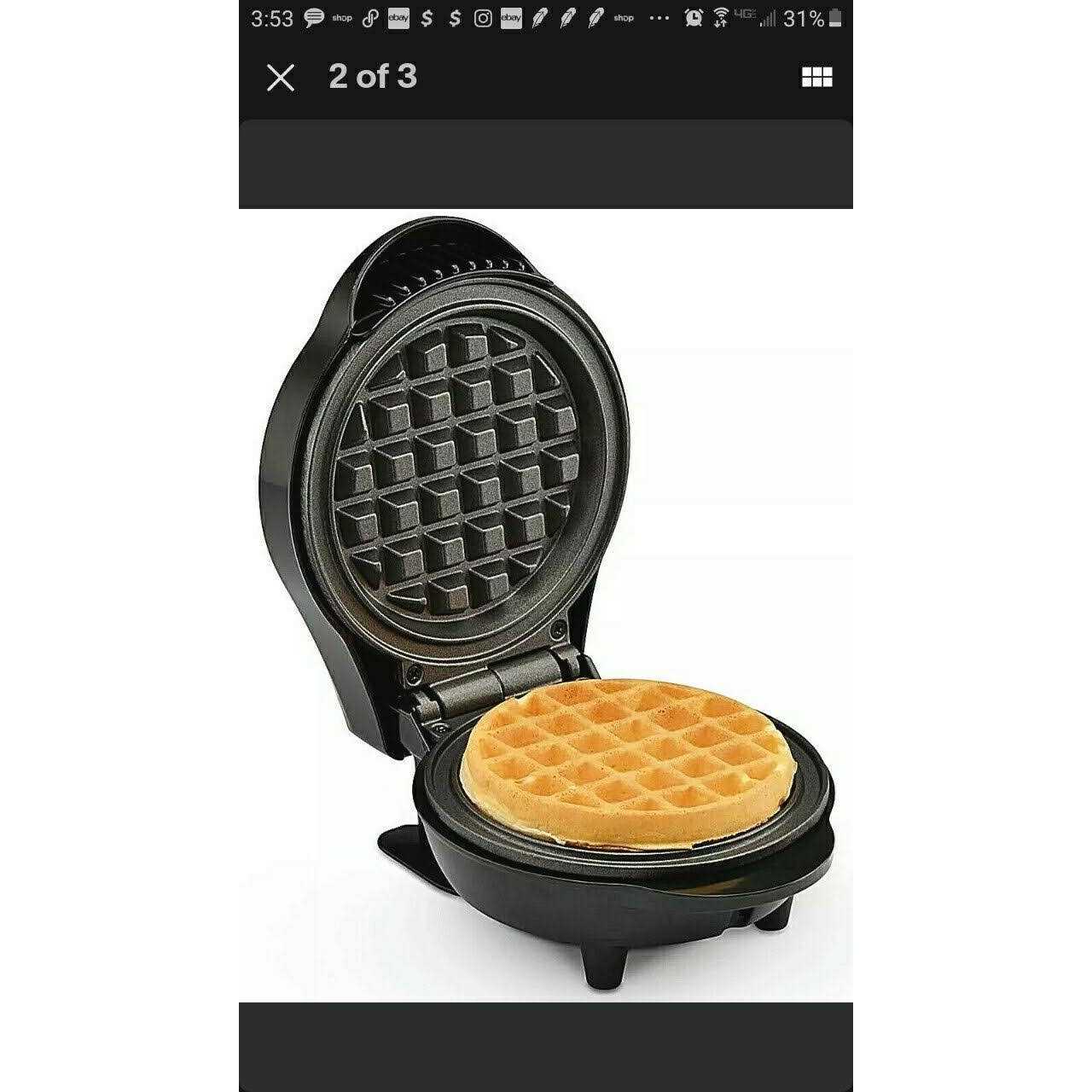 Toastmaster Mini Waffle Maker - Image 3