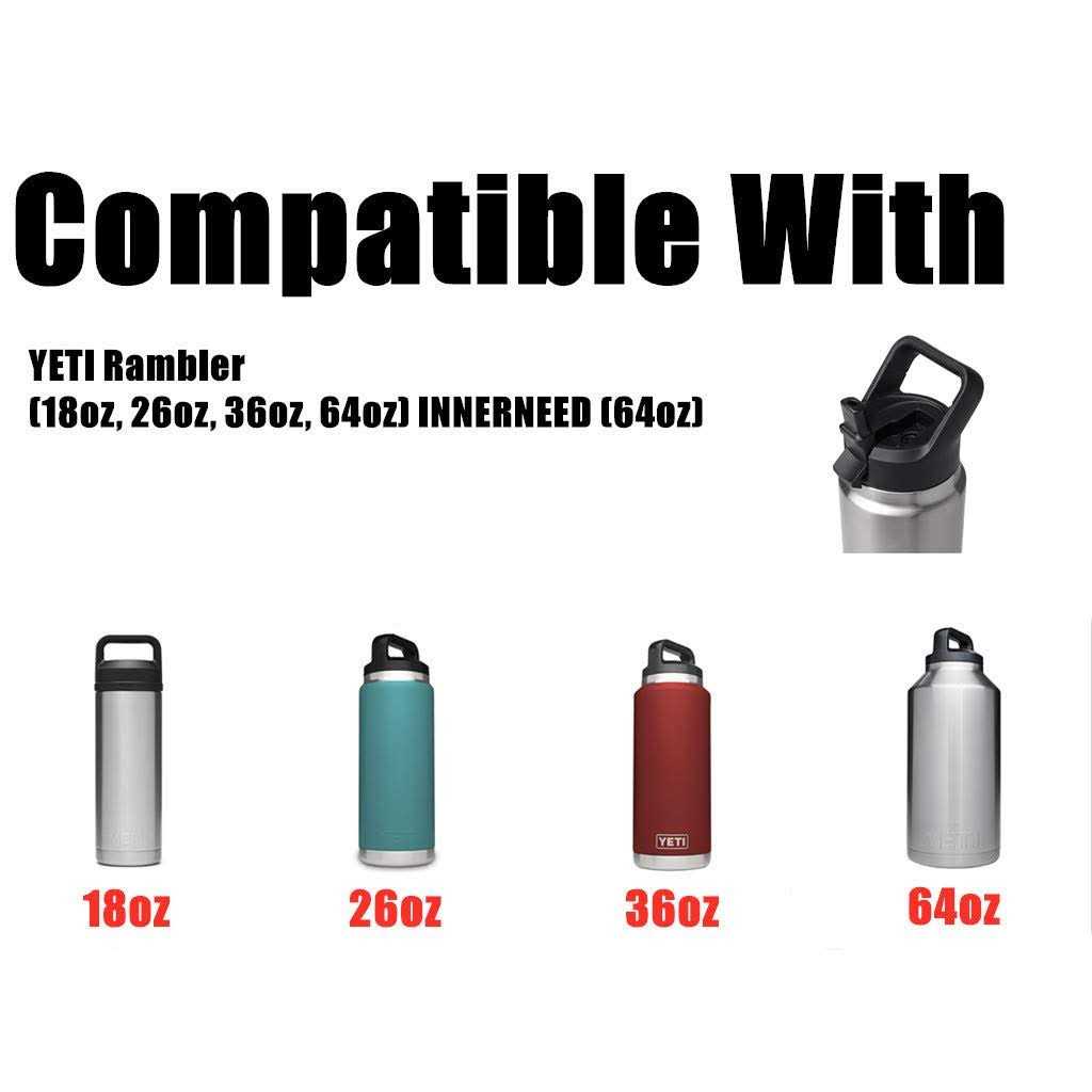 Aipenq Straw Cap for YETI Rambler Bottle and RTIC Bottle, Straw Lid with 2 Straws and 2 Brushes - Image 4