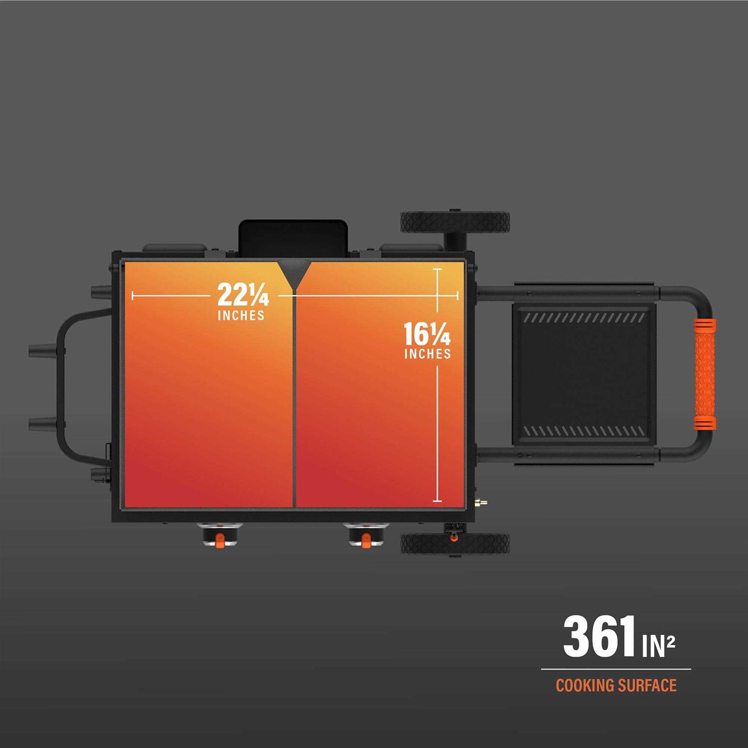 Blackstone On The Go Folding Griddle with Hood 1944 - Image 3