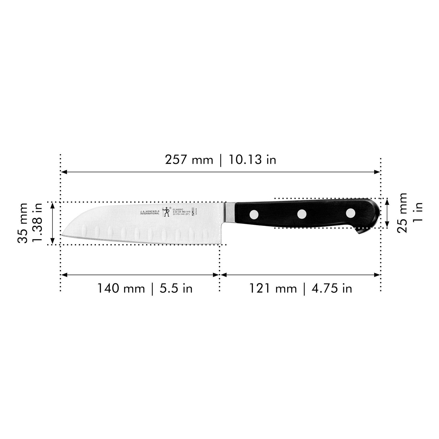 Henckels Classic Hollow Edge Santoku Knife - Image 2