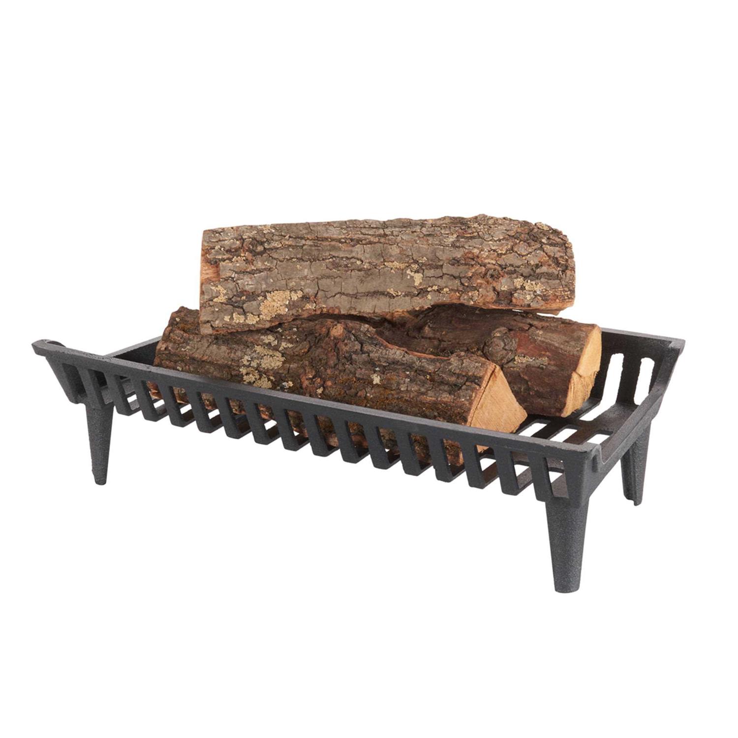 Liberty Foundry 27 in. Cast Iron Fireplace Grate with 4 - Image 3