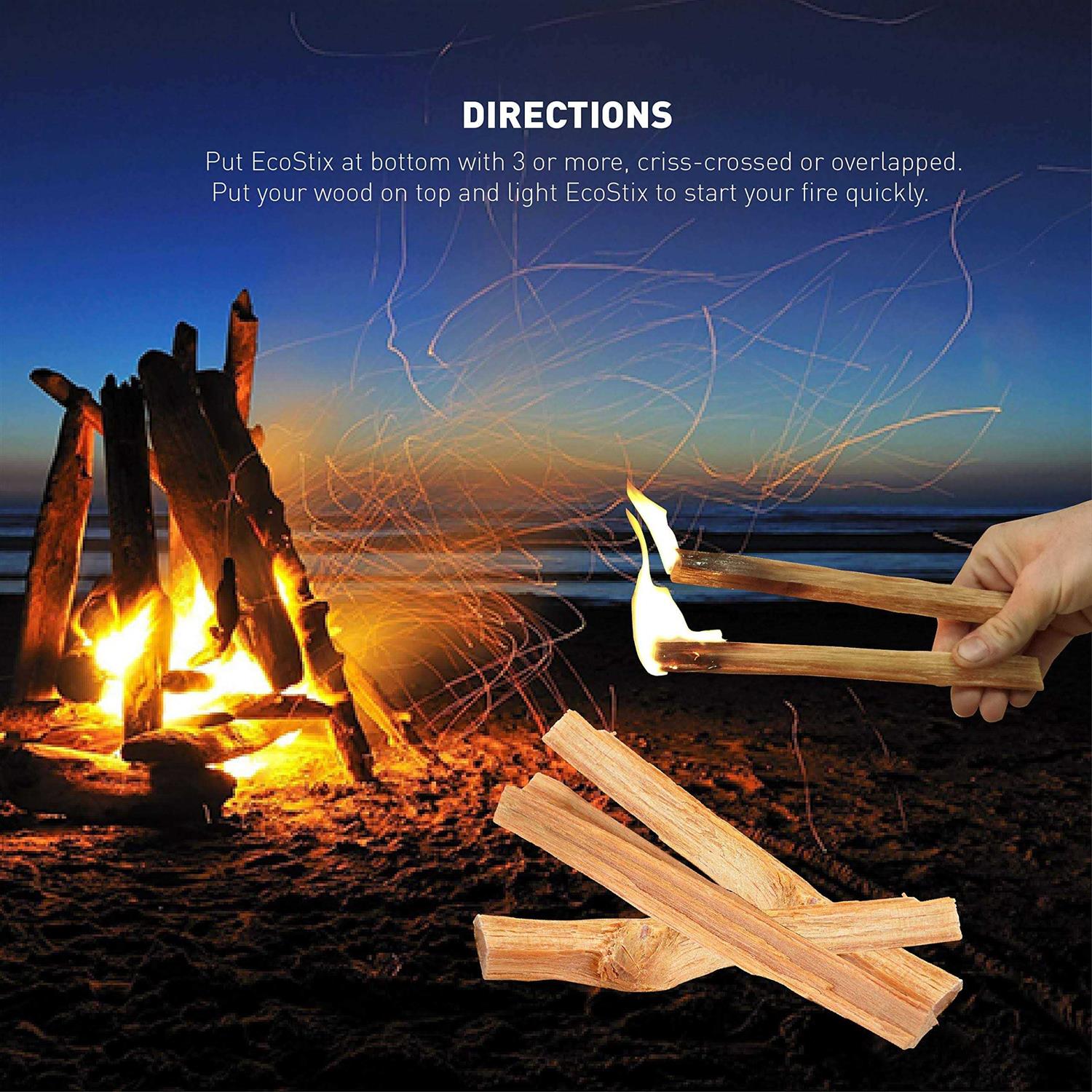 EasyGoProducts Eco-Stix Fatwood Fire Starter Kindling Firewood Sticks 100% Organic Firestarter for Wood Stoves - Image 4