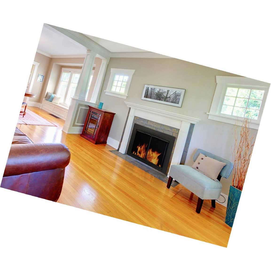 Pleasant Hearth Alpine Large Glass Fireplace Doors - Image 4