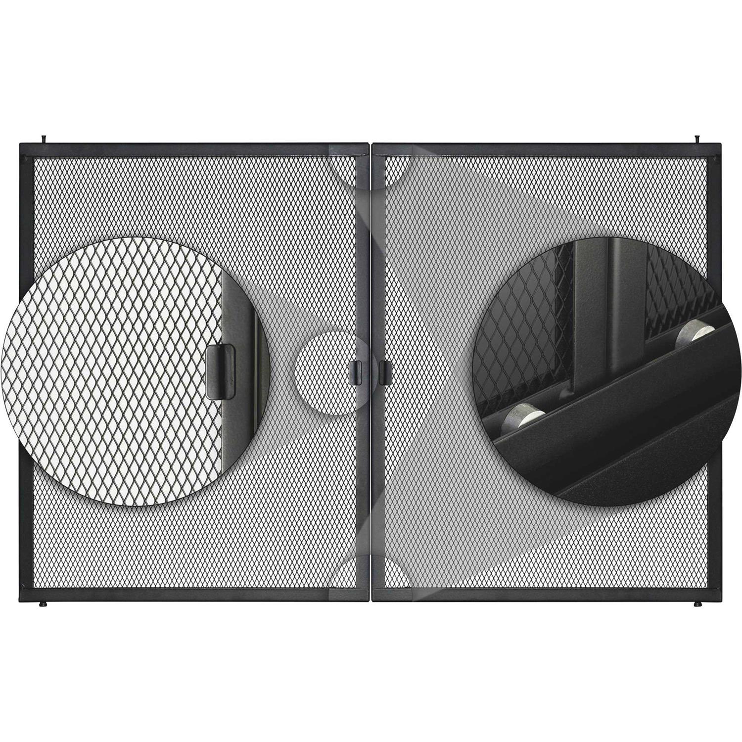 Pleasant Hearth Alpine Large Glass Fireplace Doors - Image 5