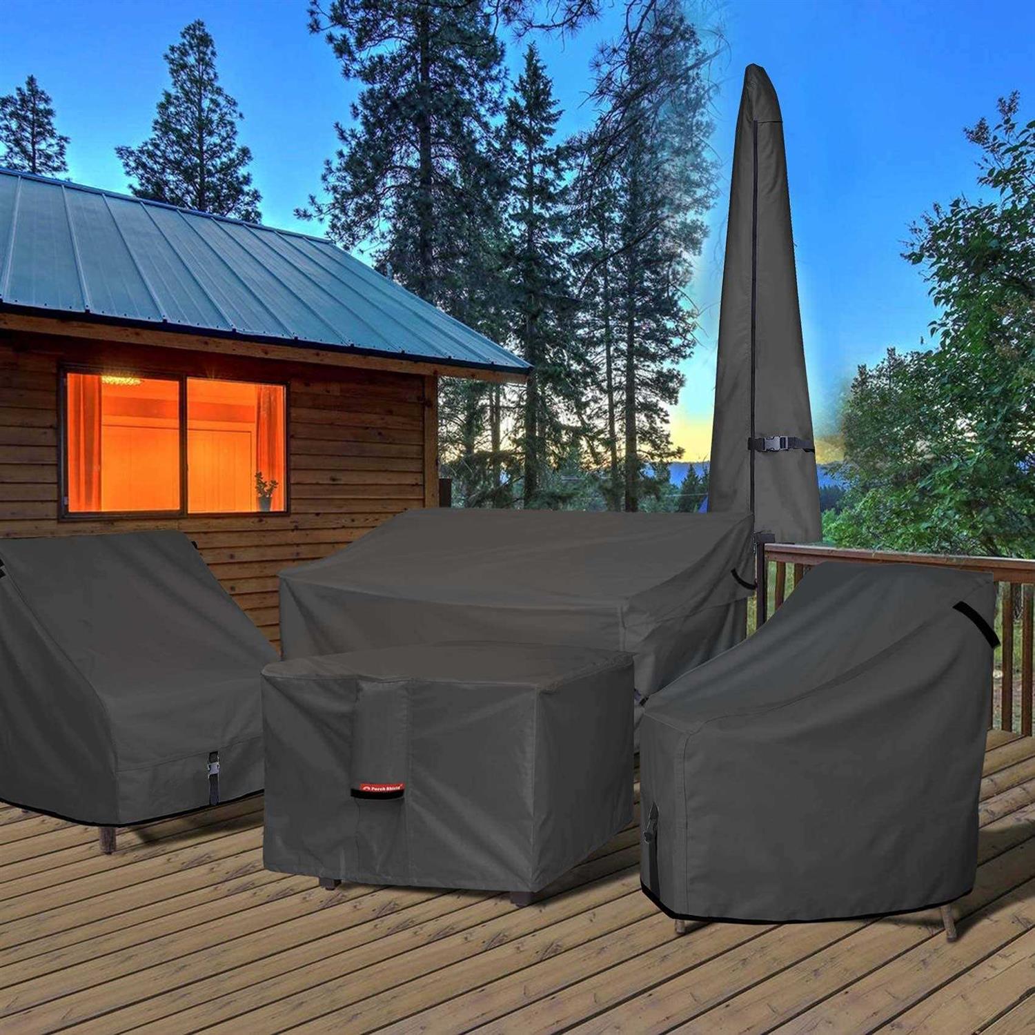 Porch Shield Fire Pit Cover Waterproof 600d Heavy Duty Square Patio Fire Pit Table Cover - Image 3