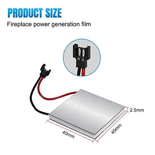 Fireplace Fan Accessories Motor and Power Generation sheet/4-blade Heat Powered Stove Fan for Wood/log Burner - Image 3