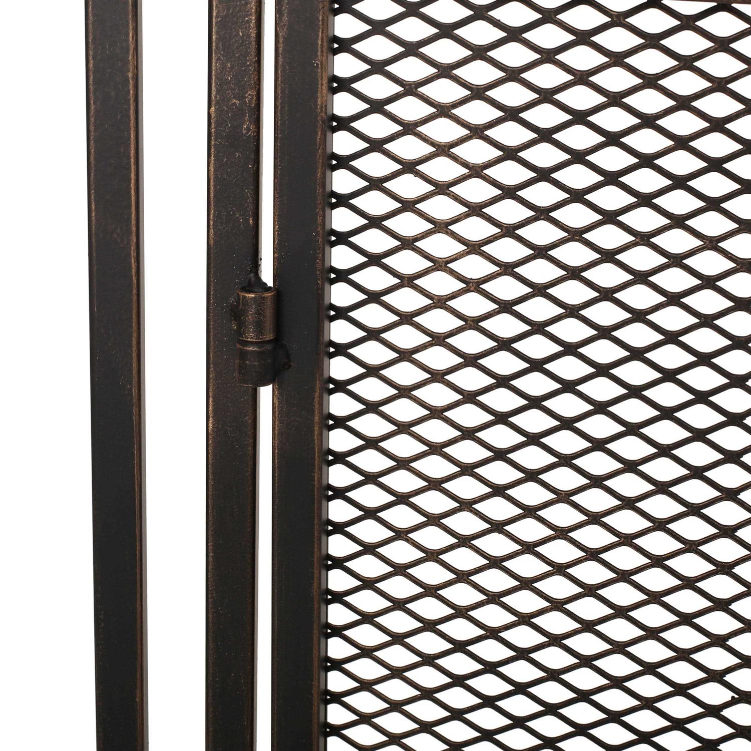 GDFSTUDIO Kolten Modern Iron Fireplace Screen - Image 4