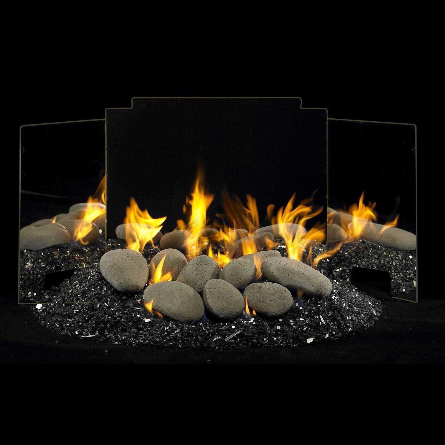 Real Fyre Contemporary Three Panel Fyreback FBC - Image 4