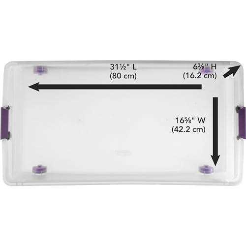 Sterilite 60 Quart ClearView Latch Lid Wheeled Underbed Storage Box - Image 5