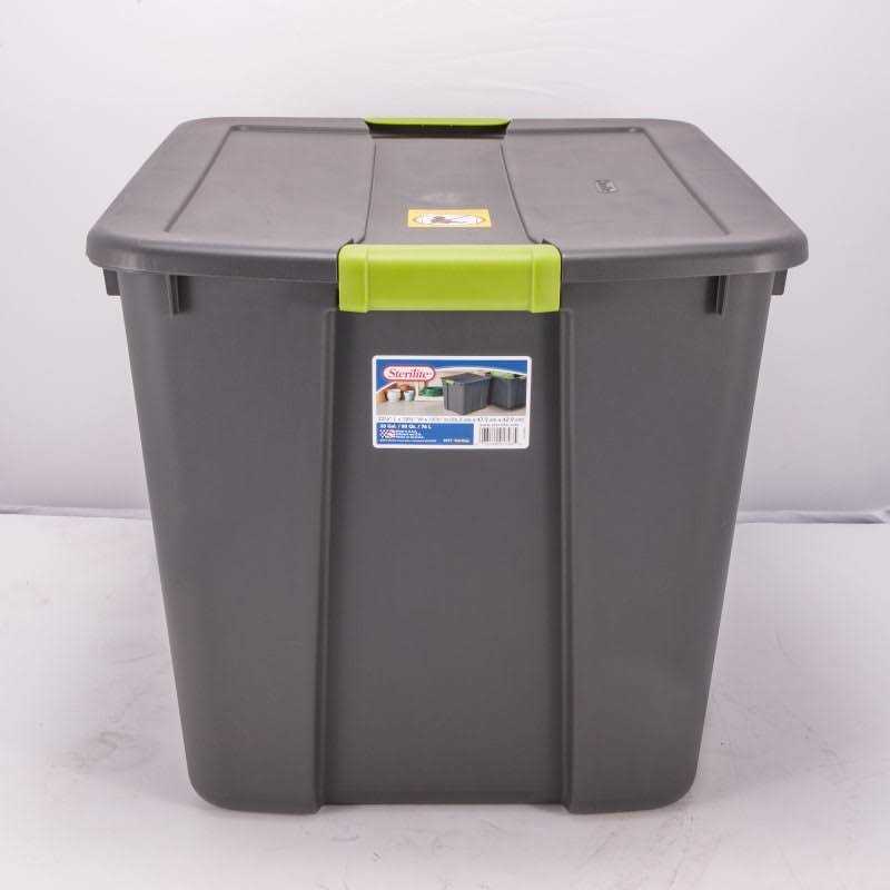 Sterilite 20-gal. Gray Latch Storage Tote - Image 3