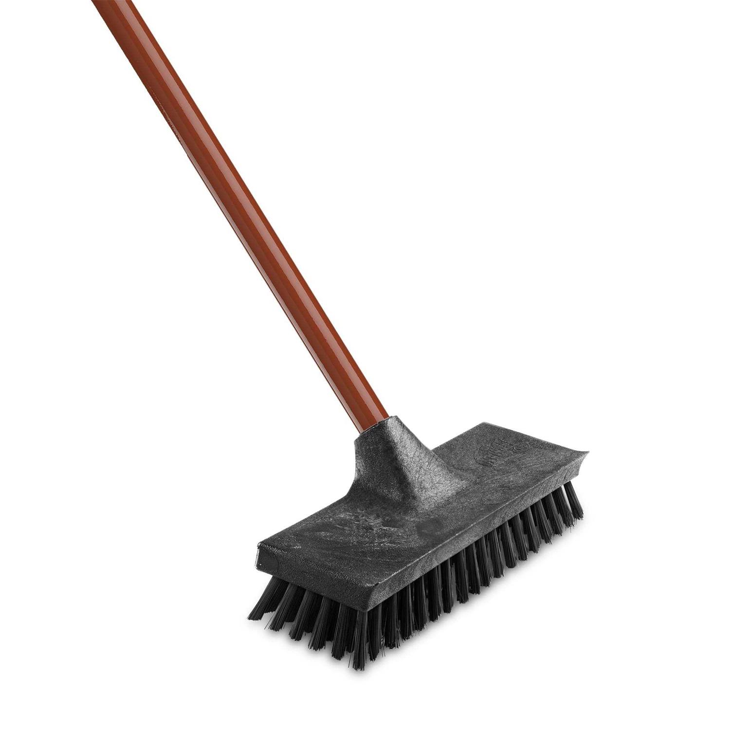 Libman Floor Scrub Brush with Steel Handle and Scraper 1271