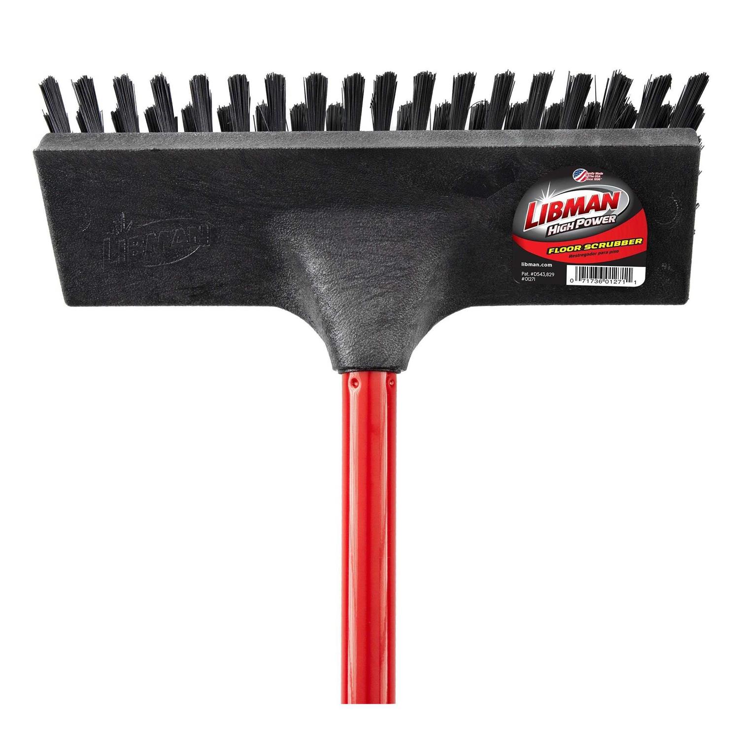 Libman Floor Scrub Brush with Steel Handle and Scraper 1271 - Image 2