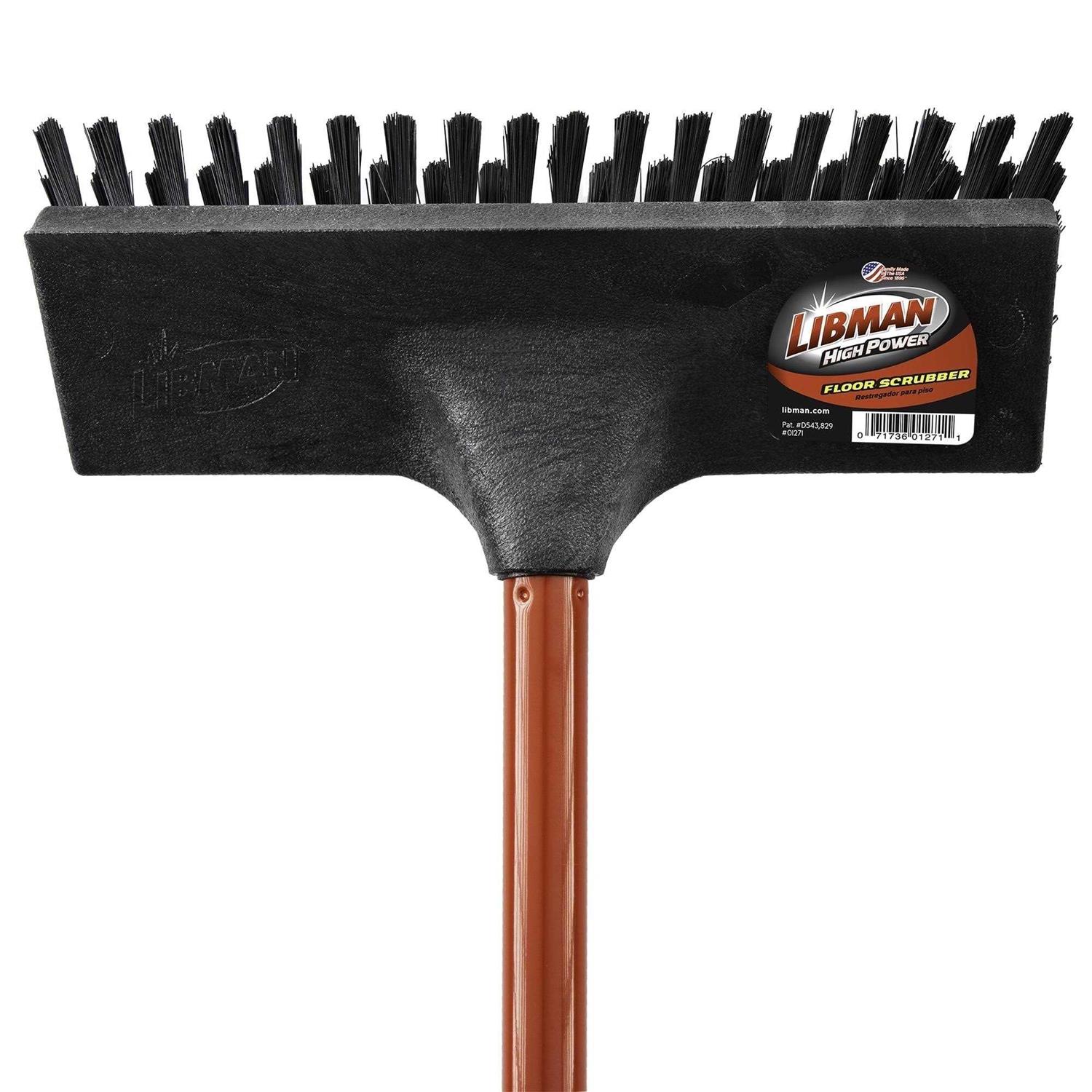 Libman Floor Scrub Brush with Steel Handle and Scraper 1271 - Image 5