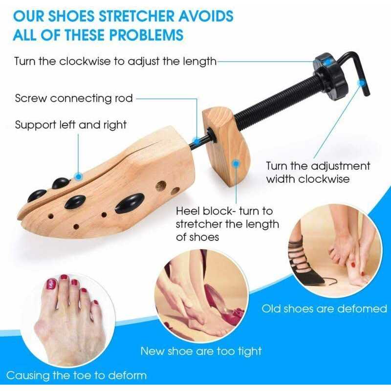 Two Way Professional Wooden Shoes Stretcher for Men or Women Shoes - Image 5