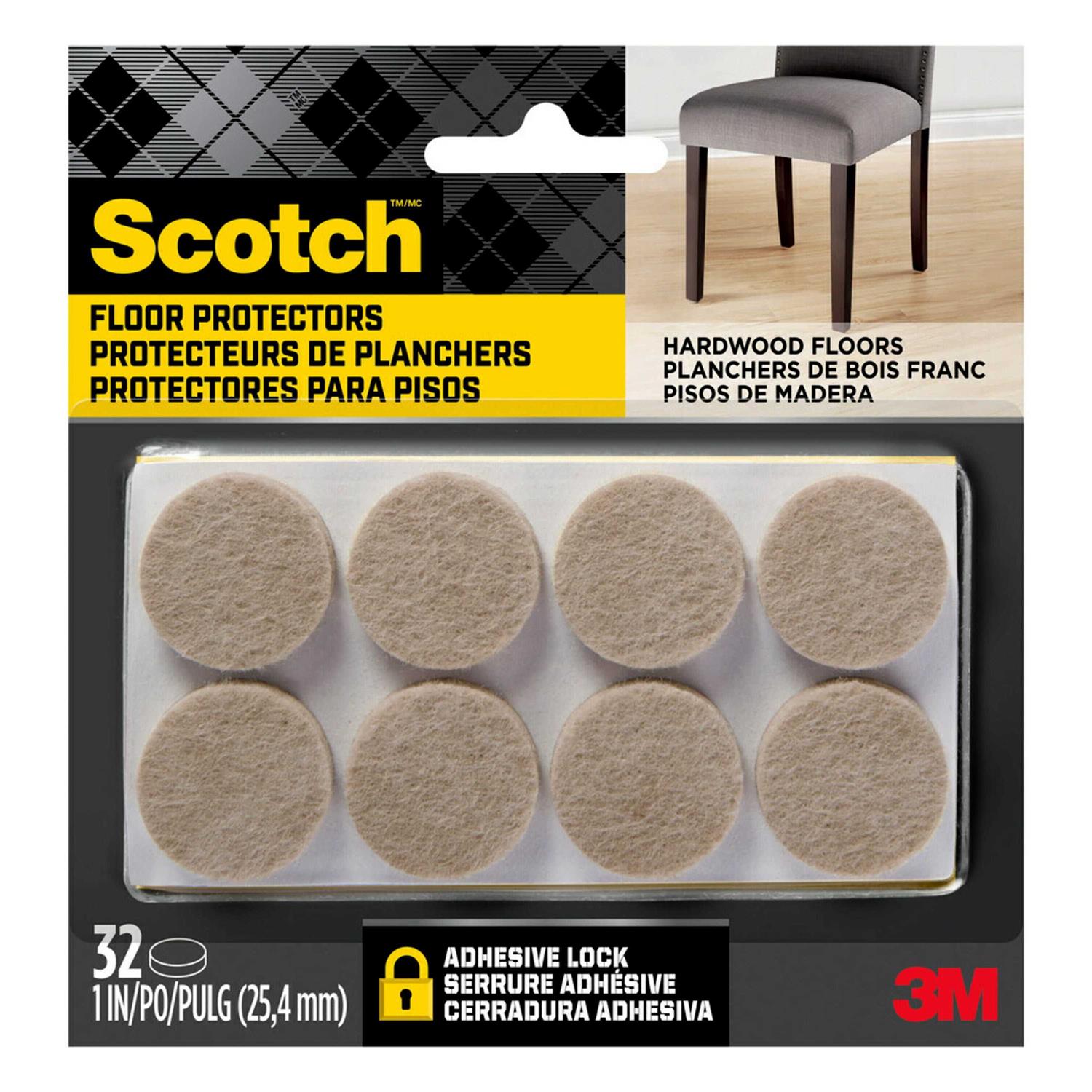 Scotch Beige Round Felt Pads - Image 4