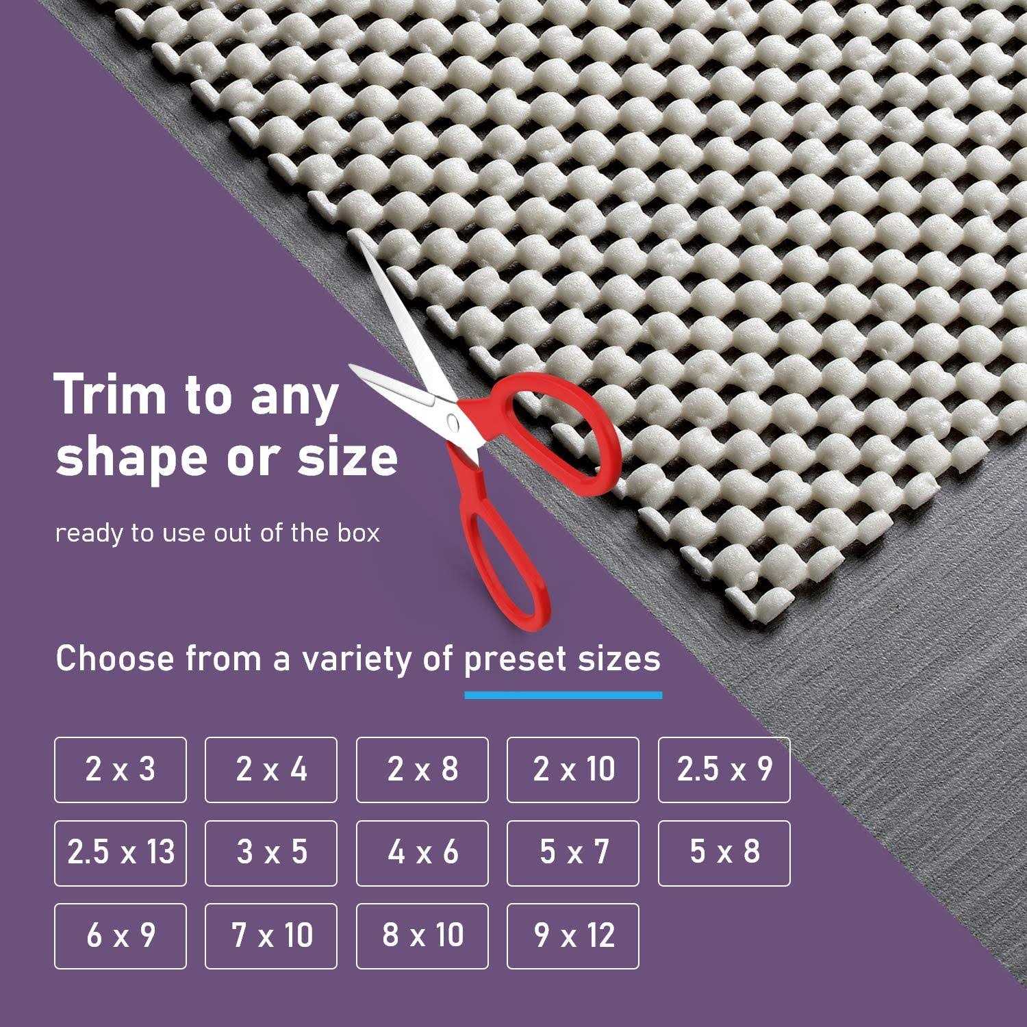 DoubleCheck Products Rug Gripper Non Slip Rug Pad Underlay Liner For Hardwood Floors Supper Grip - Image 3