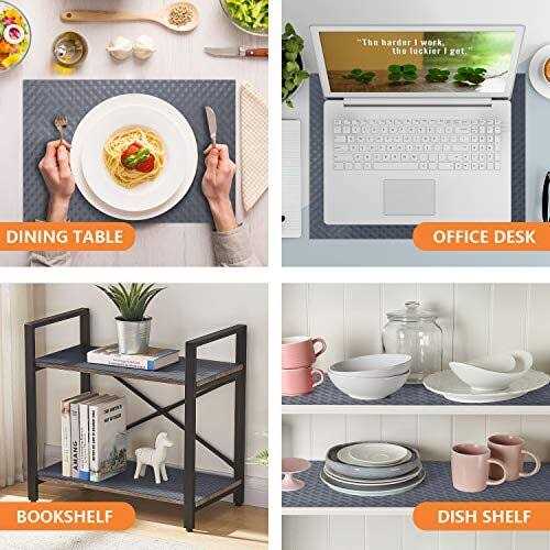 StaHom Shelf Liners for Kitchen Cabinets Refrigerator Liners Waterproof Oil-proof Kitchen Cupboard Liner Drawer Mats Eva Material Non Adhesive - Image 4