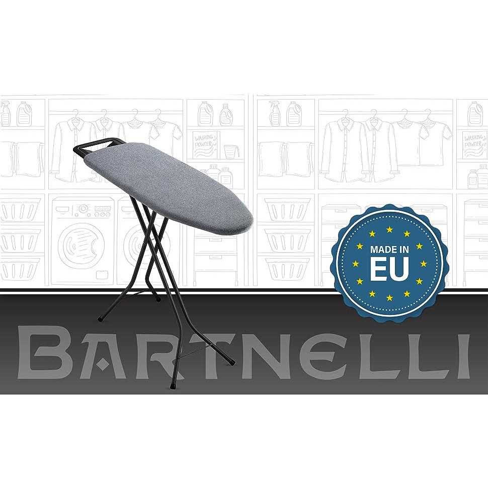 Bartnelli Ironing Board Made in Europe Iron Board with 4 Layered Cover & Pad - Image 5