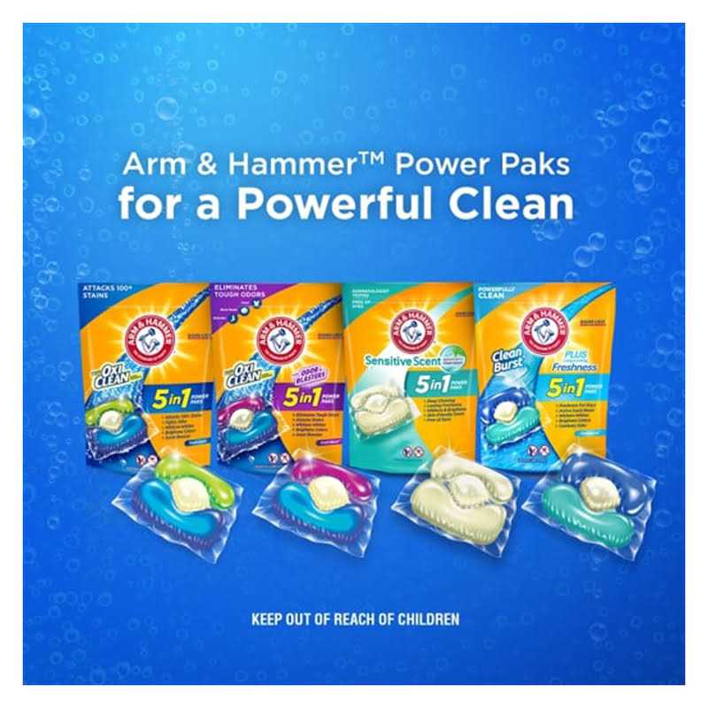 Arm & Hammer Plus OxiClean Laundry Detergent Power Paks - Image 5