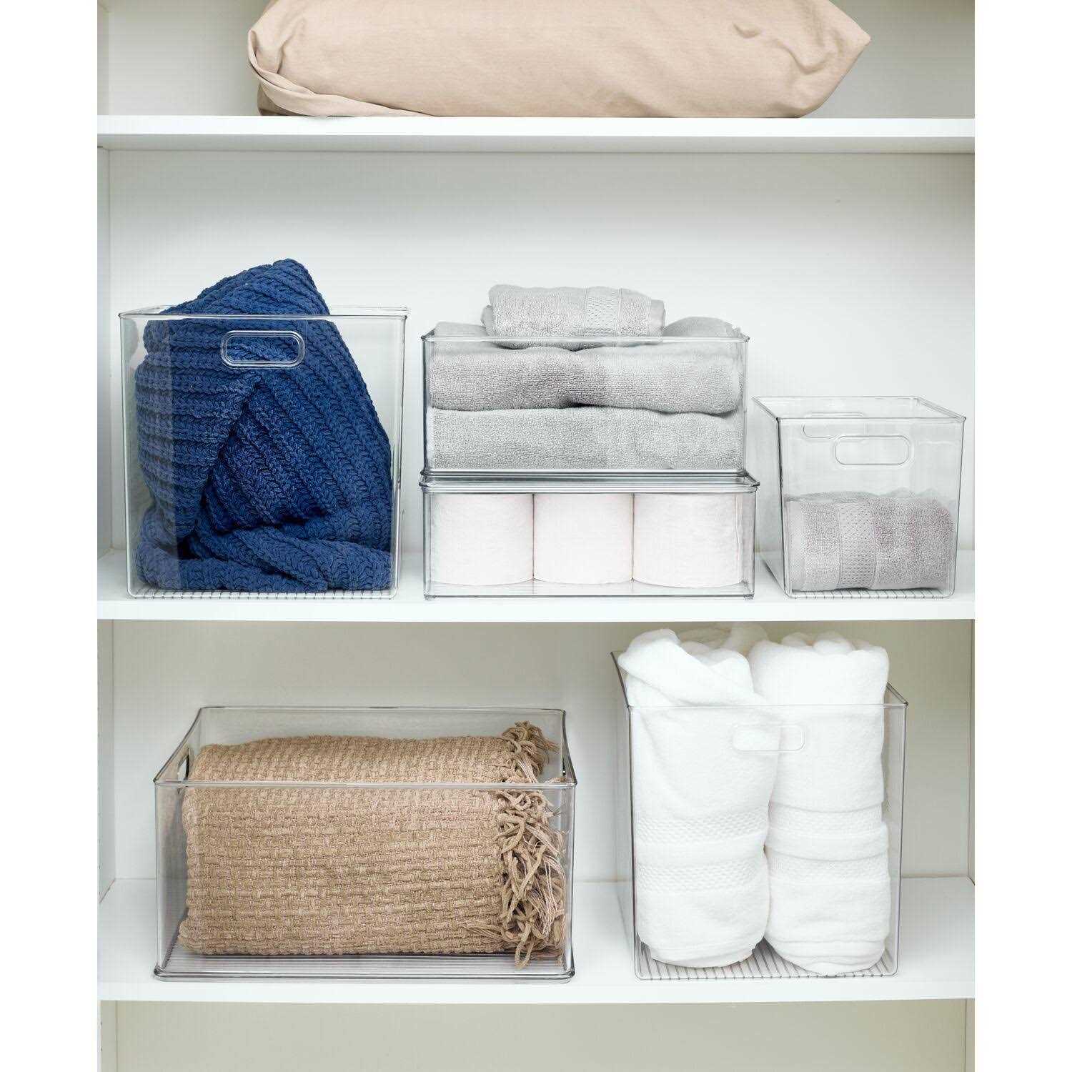 iDesign Stackable Closet Bin Clear