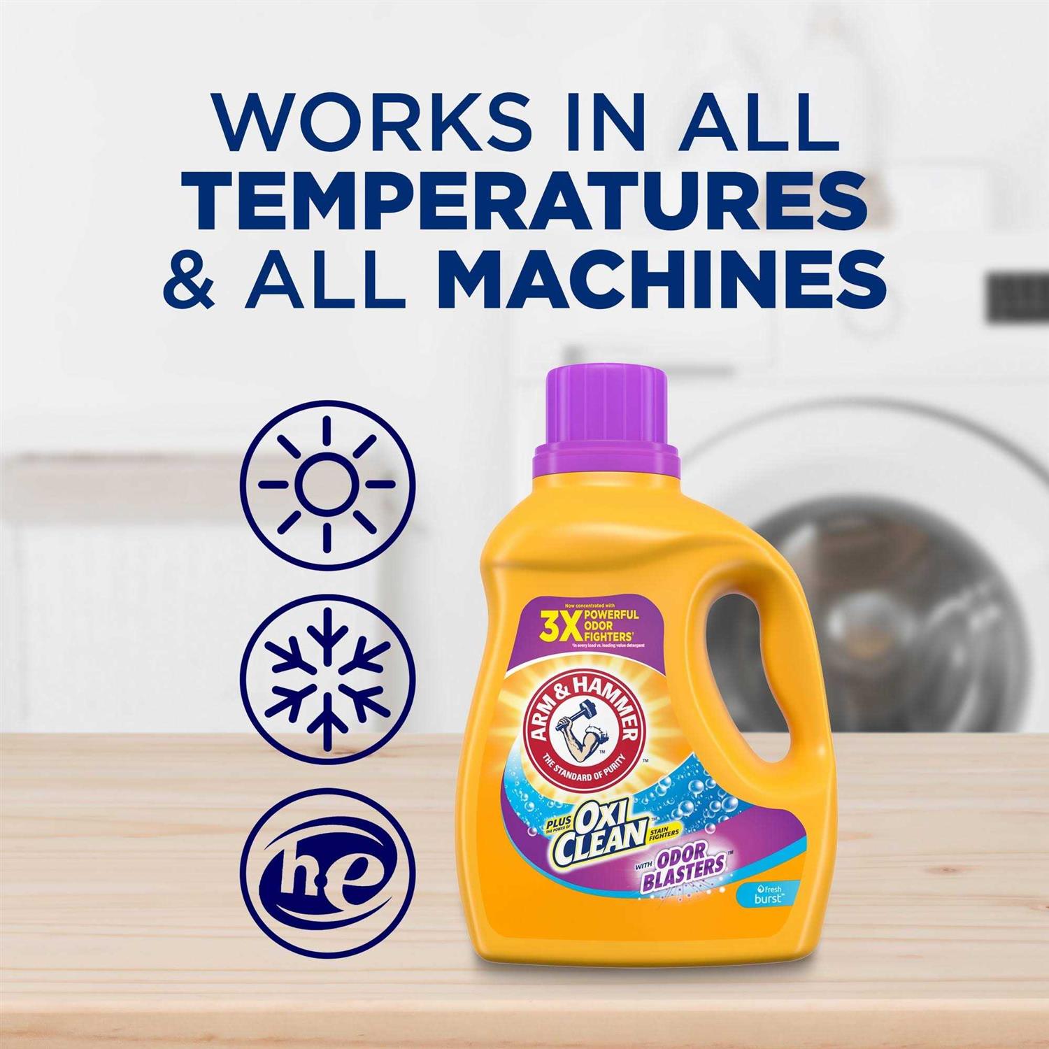 Arm & Hammer Plus Oxiclean Odor Blasters Fresh Burst Laundry Detergent - Image 4