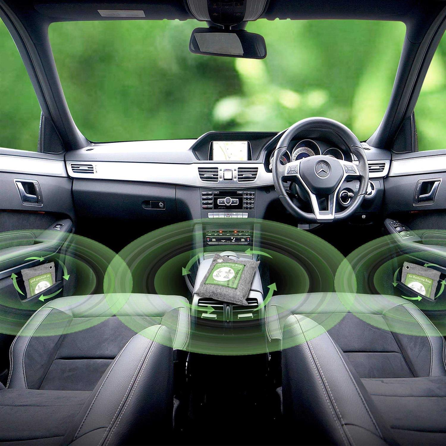 Vitscan 12 Pack Bamboo Charcoal Air Purifying Bag Activated Charcoal Bags Odor Absorber - Image 3