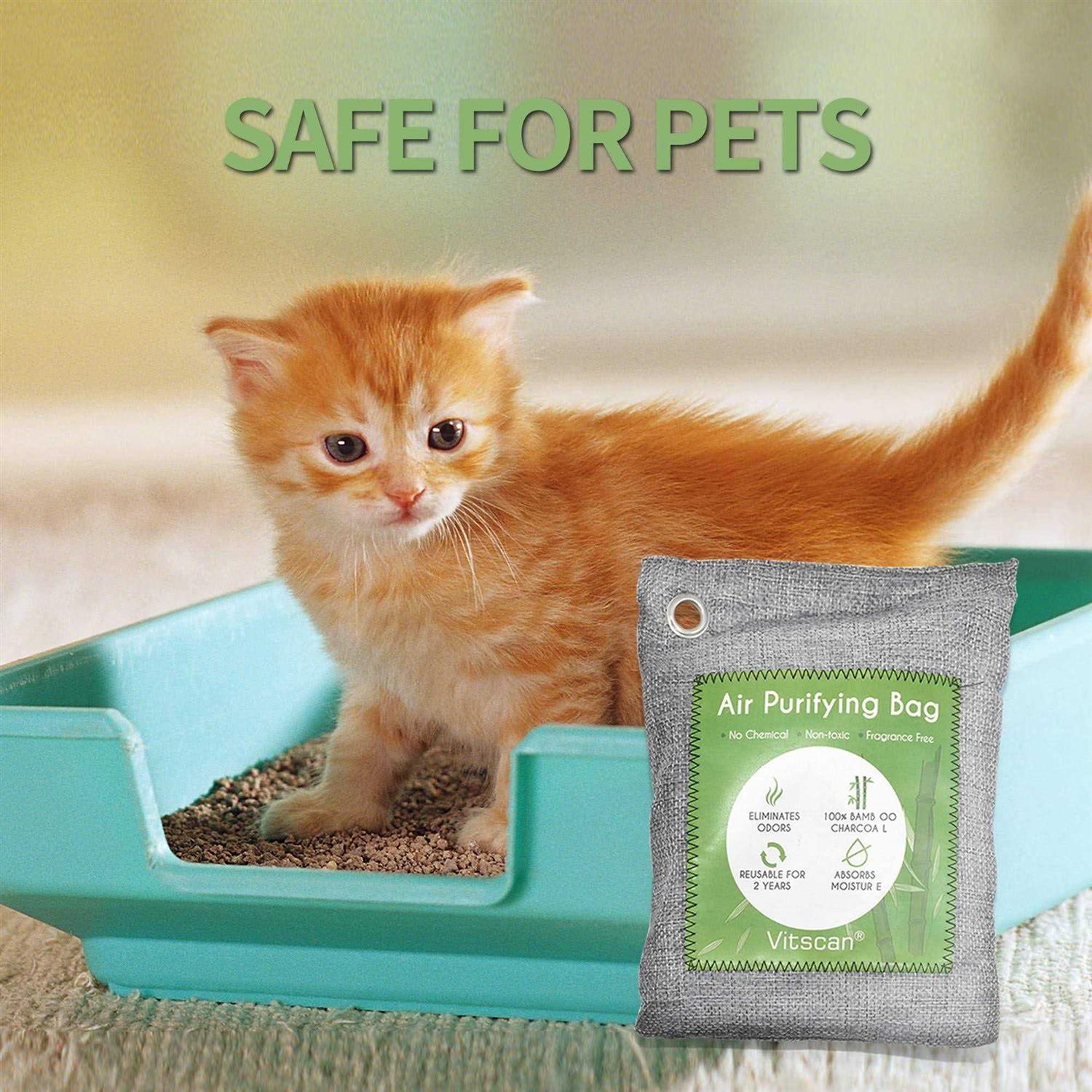 Vitscan 12 Pack Bamboo Charcoal Air Purifying Bag Activated Charcoal Bags Odor Absorber - Image 5