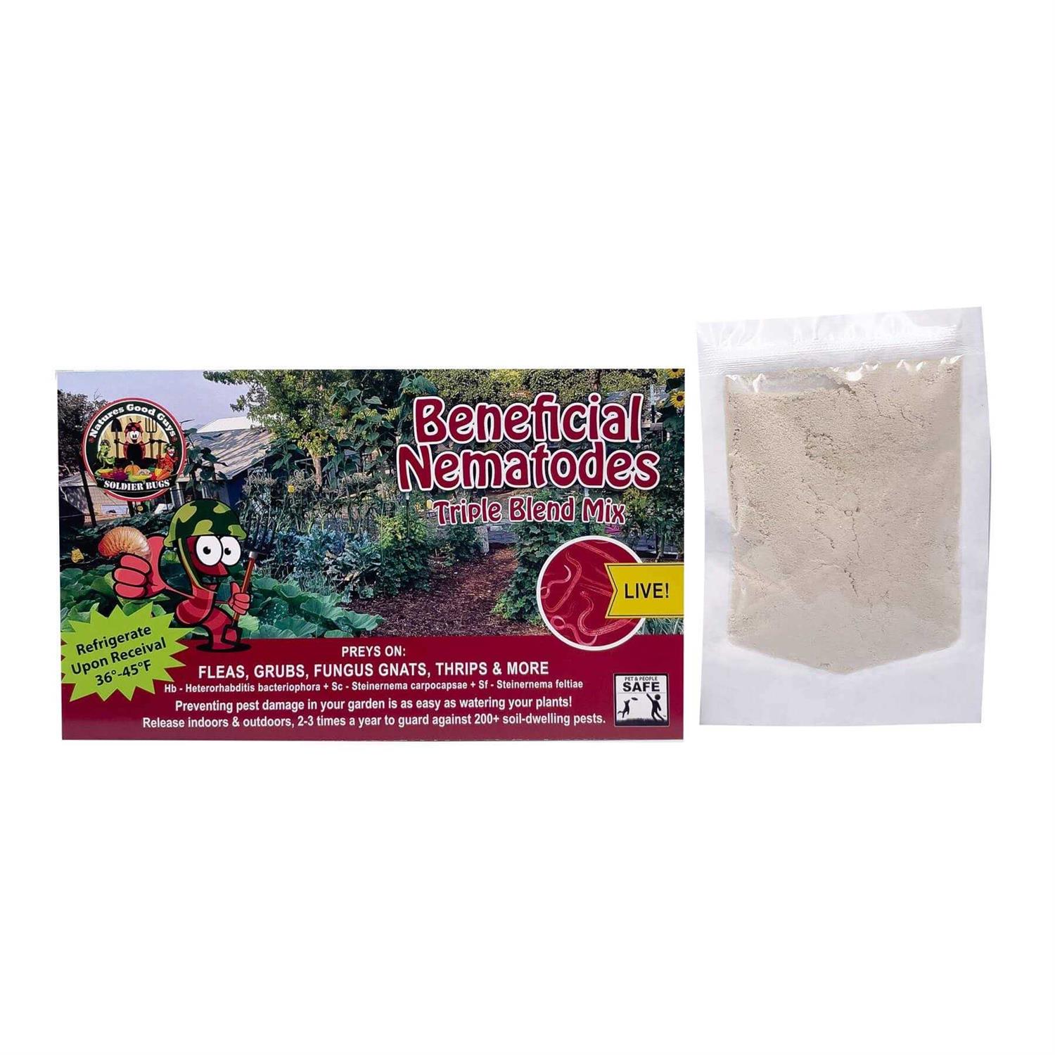 Naturesgoodguys Beneficial Nematodes Triple Blend Pack Hb+sc+sf