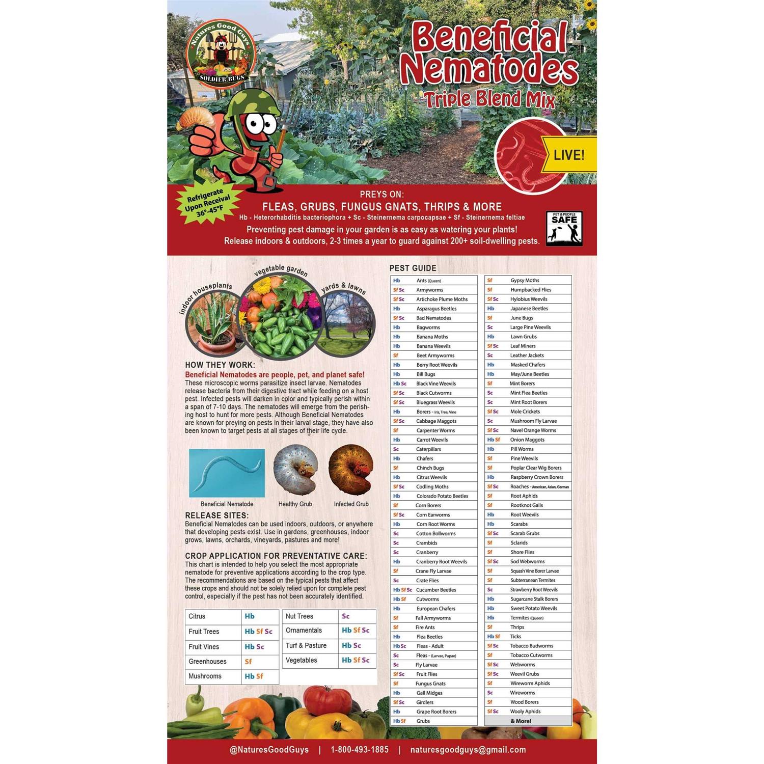 Naturesgoodguys Beneficial Nematodes Triple Blend Pack Hb+sc+sf - Image 4