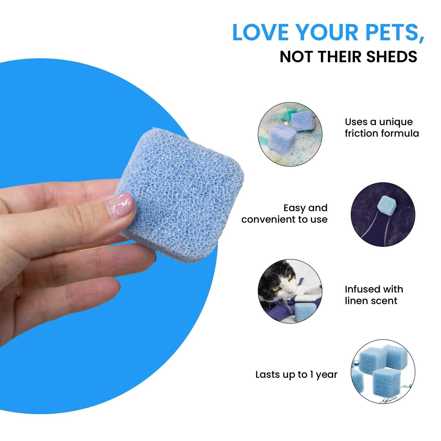 Grand Fusion Pet Hair Remover Dryer Cubes - Image 2