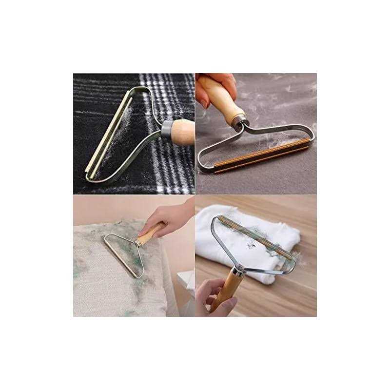 Portable Lint Remover, Fuzz Shaver Reusable Double Sided Travel Brush for Removing Lint Pet Hair Dust in Clothes and Furniture - Image 4