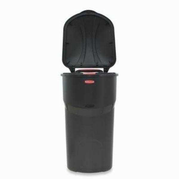 Rubbermaid Roughneck 45 gal. Black Wheeled Trash Can with Lid - Image 5