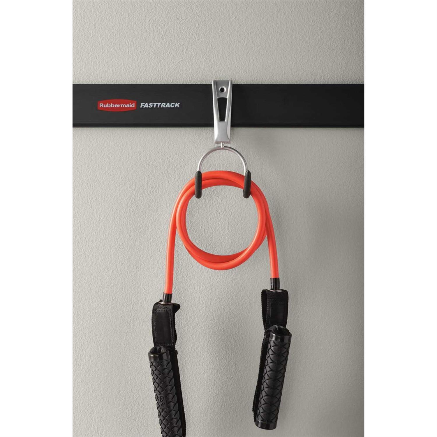 Rubbermaid Fast Track Garage Storage Wall Mounted Compact Hook - Image 4