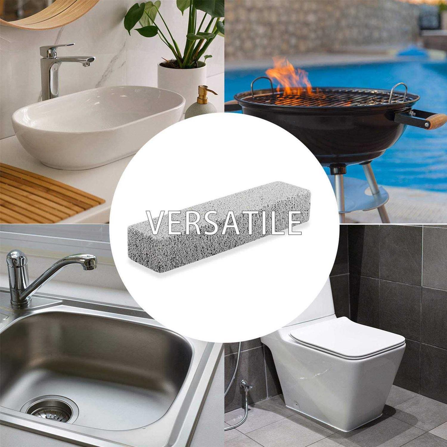 FALAMON 6 Pack Pumice Stone For Toilet Bowl Cleaning, Scouring Stick Remove Toilet Bowl Hard Water Rings, Calcium Buildup And Rust Suitable For Cleaning - Image 4