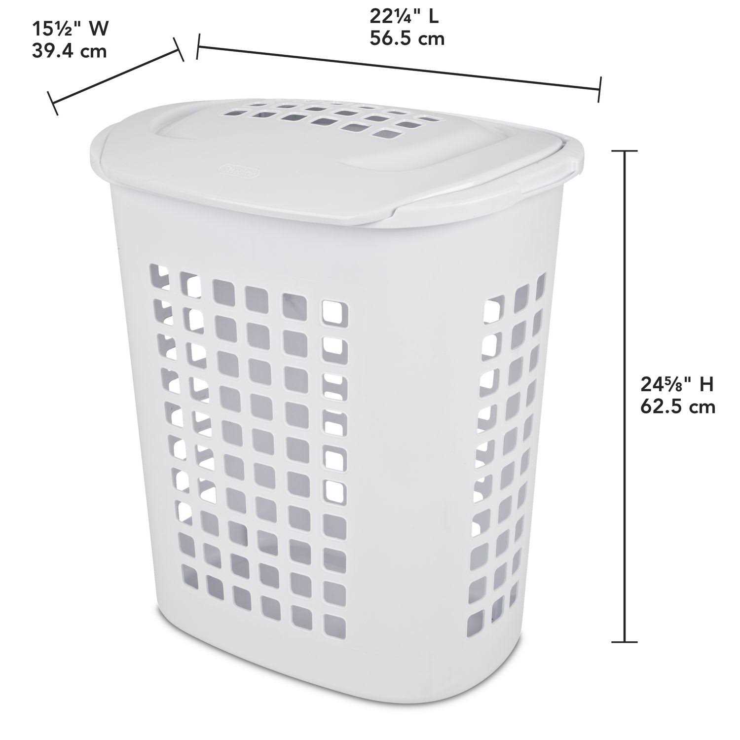 Sterilite 2.3 Bushel Black Laundry Hamper - Image 4