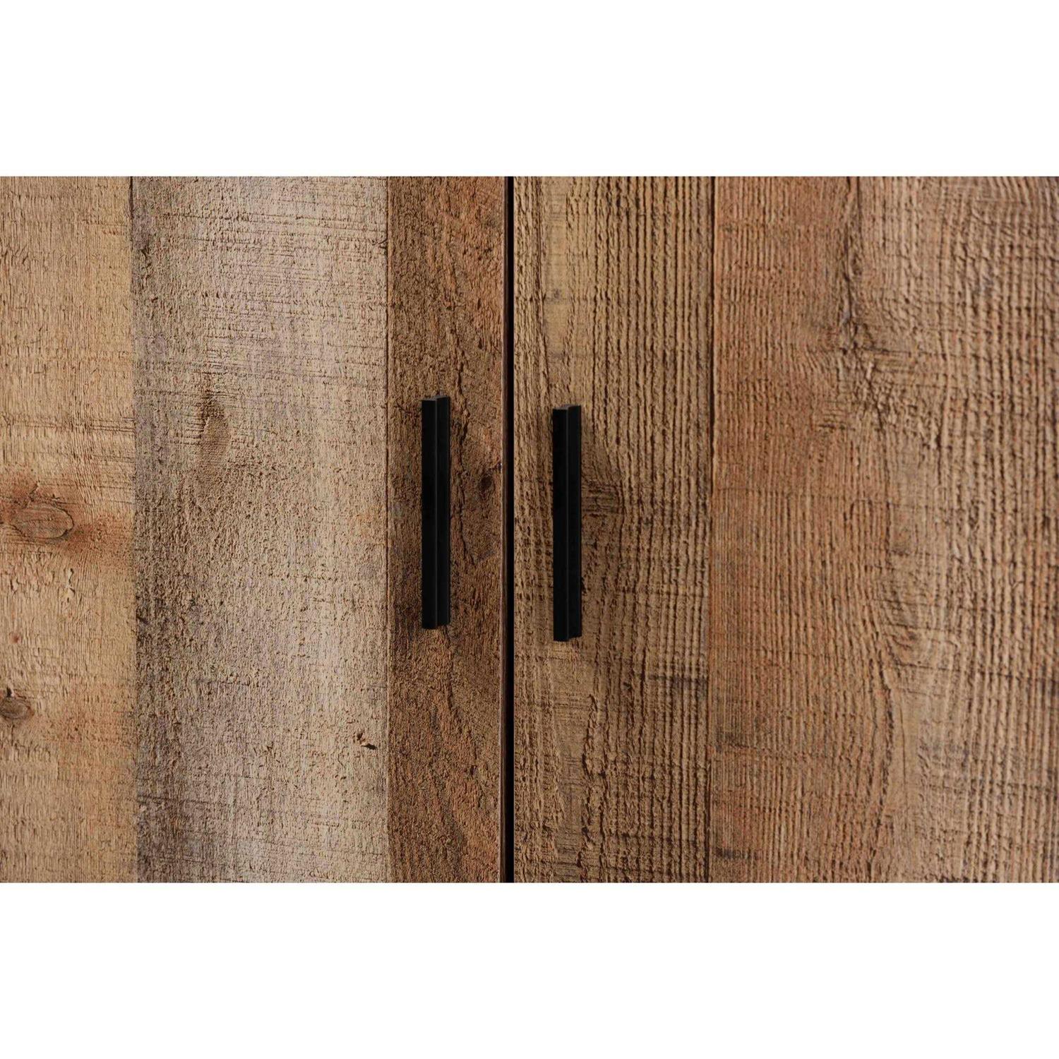 Baxton Studio Cyrille Modern Farmhouse Rustic Finished Wood Shoe Cabinet - Image 5