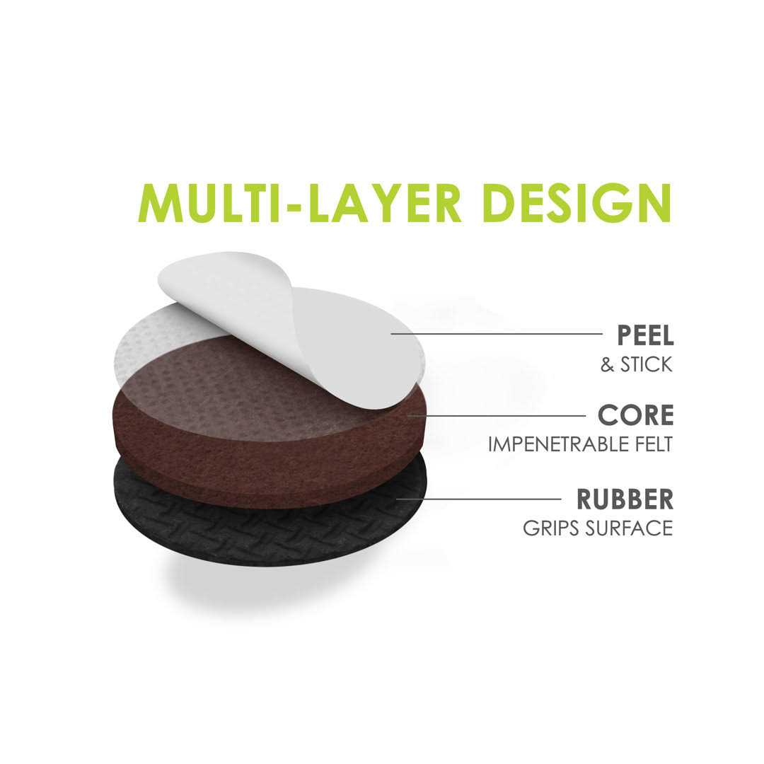 Slipstick 1 GorillaPads Round Furniture Gripper Pads - Image 5