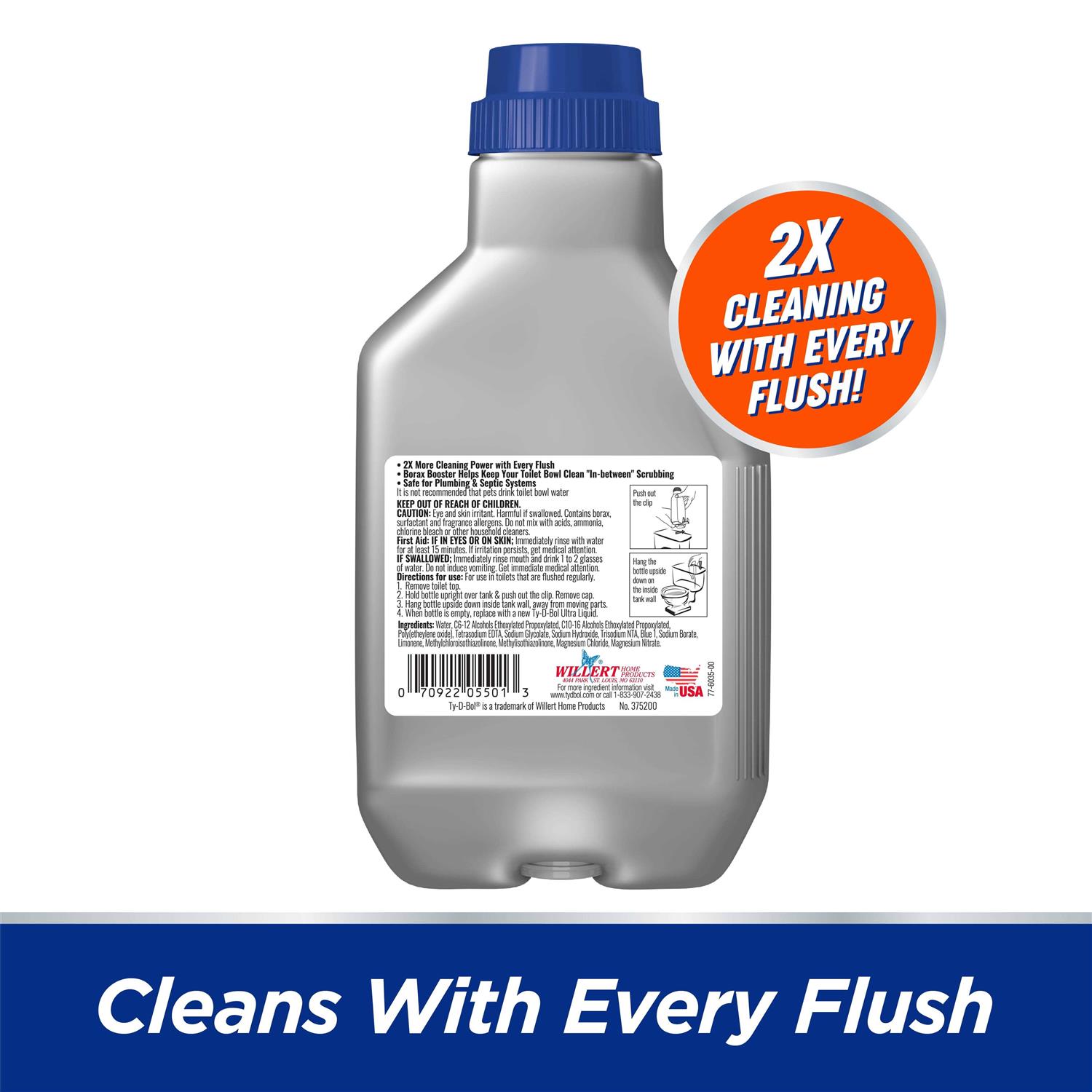 Ty-d-bol Ultra Toilet Cleaner Toilet Tank Cleaner &Toilet Bowl Cleaner - Image 3