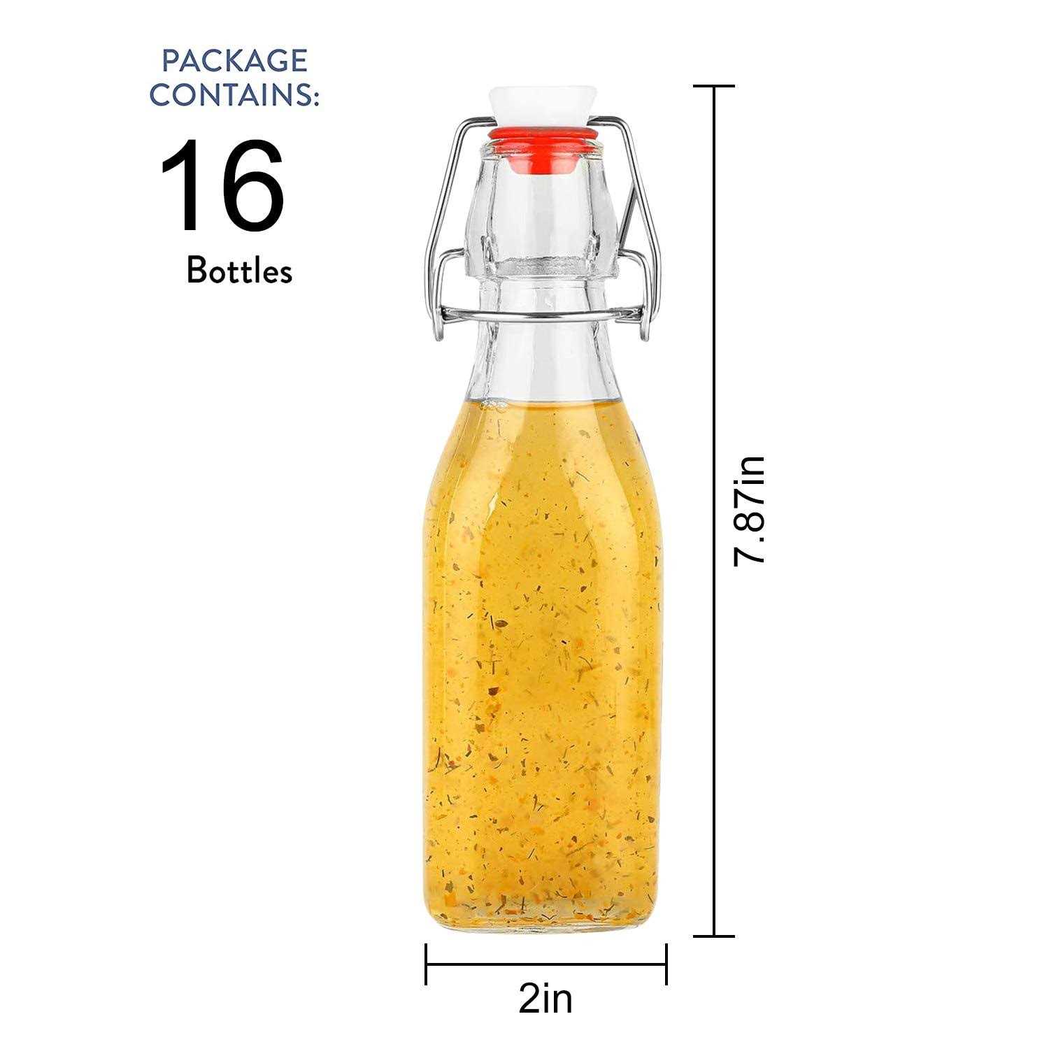 Encheng Glass Bottles With With Air Tight Lids,Beer Bottles For Home Brewing Kombucha Bottles - Image 4