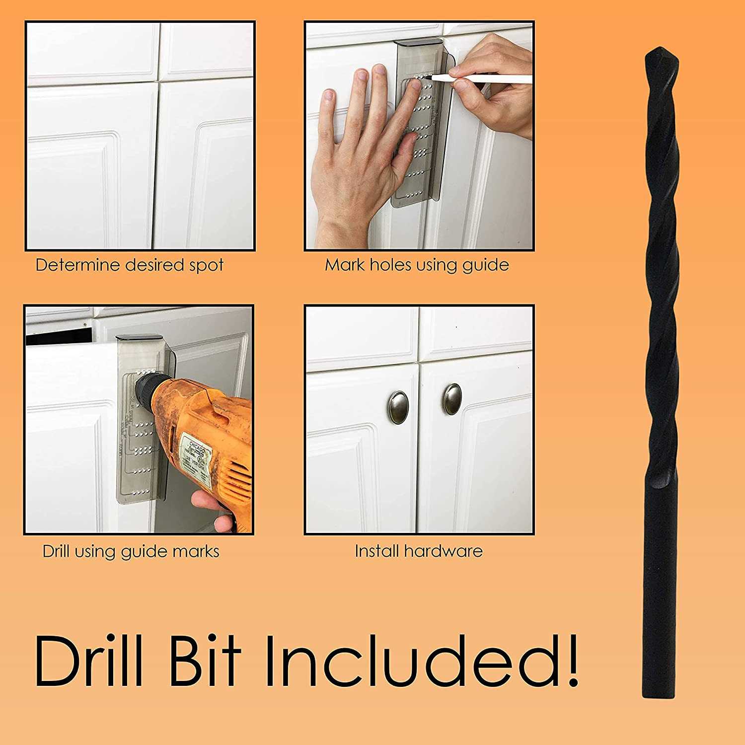 cabinet Door & Drawer Hardware Installation Template Kit by measurepro - Image 3