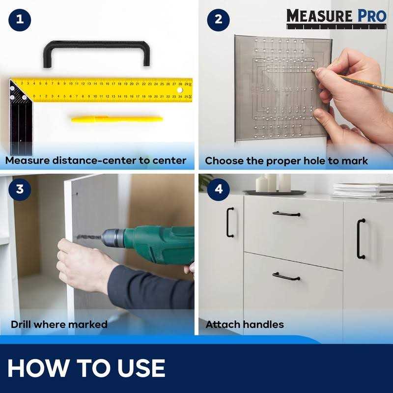 cabinet Door & Drawer Hardware Installation Template Kit by measurepro - Image 4