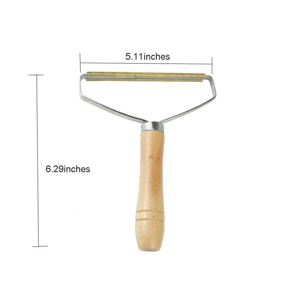 DAIFUQIHUA Carpet Pet Hair Remover Portable Spark Lint Roller with Wooden Handle - Image 4