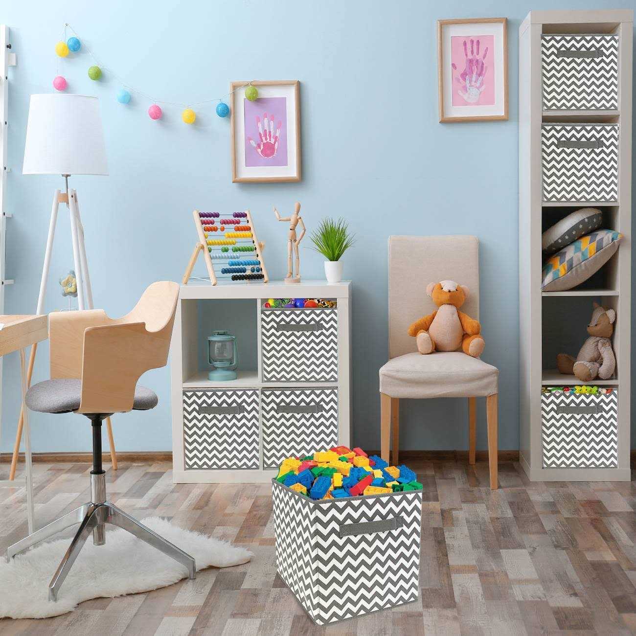 Sorbus Foldable Cube Storage Basket - Image 4