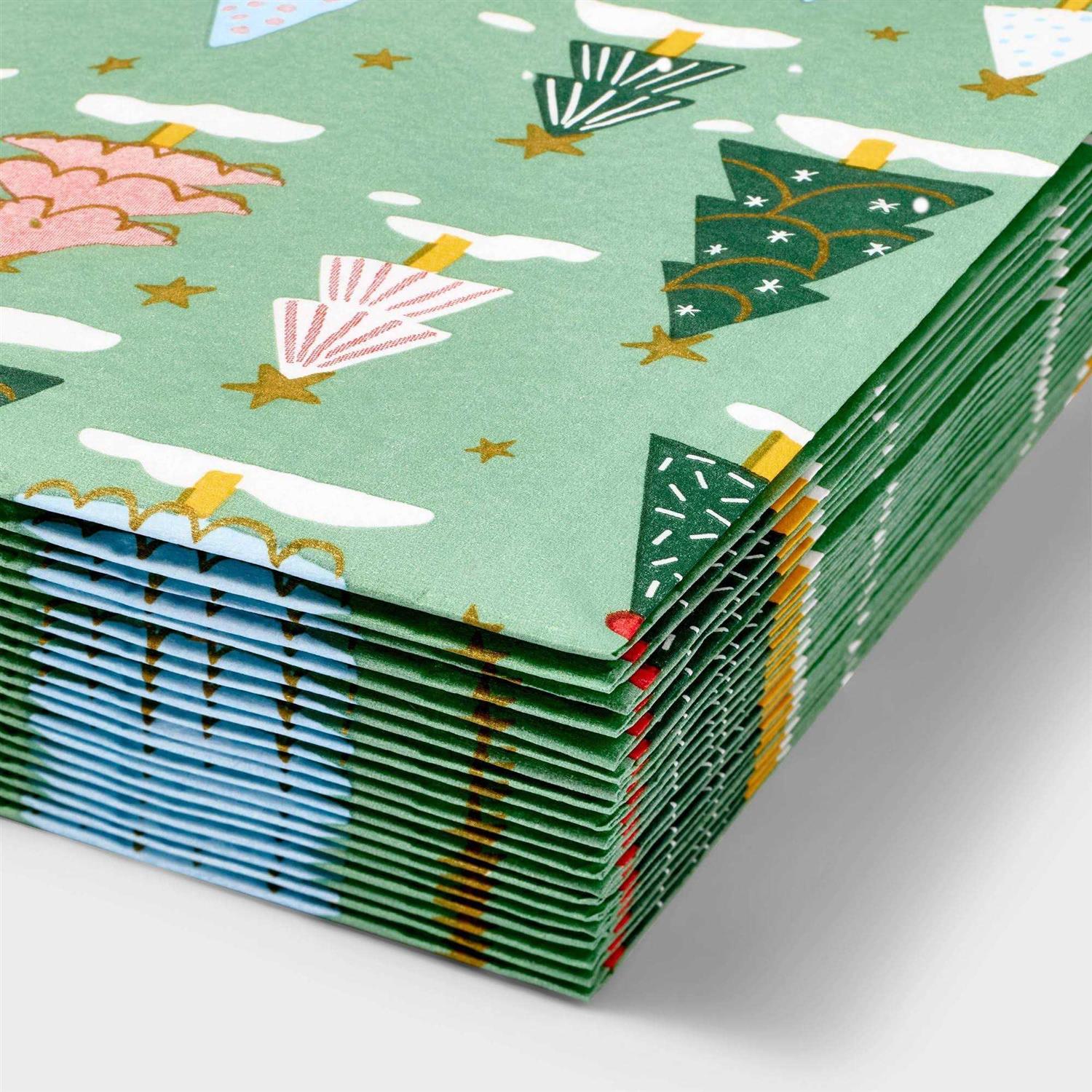 Spritz 20ct Christmas Tree Green Napkin - Image 3