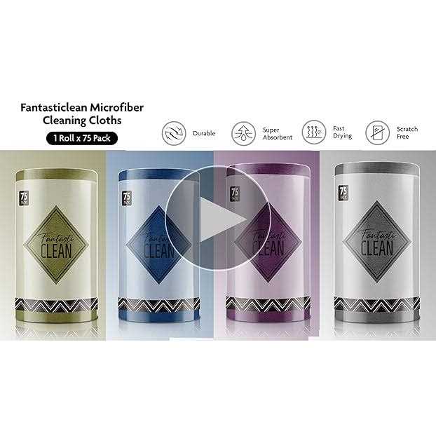 Fantasticlean Microfiber Cleaning Cloth Roll -75 Pack Tear Away Towels - Image 3