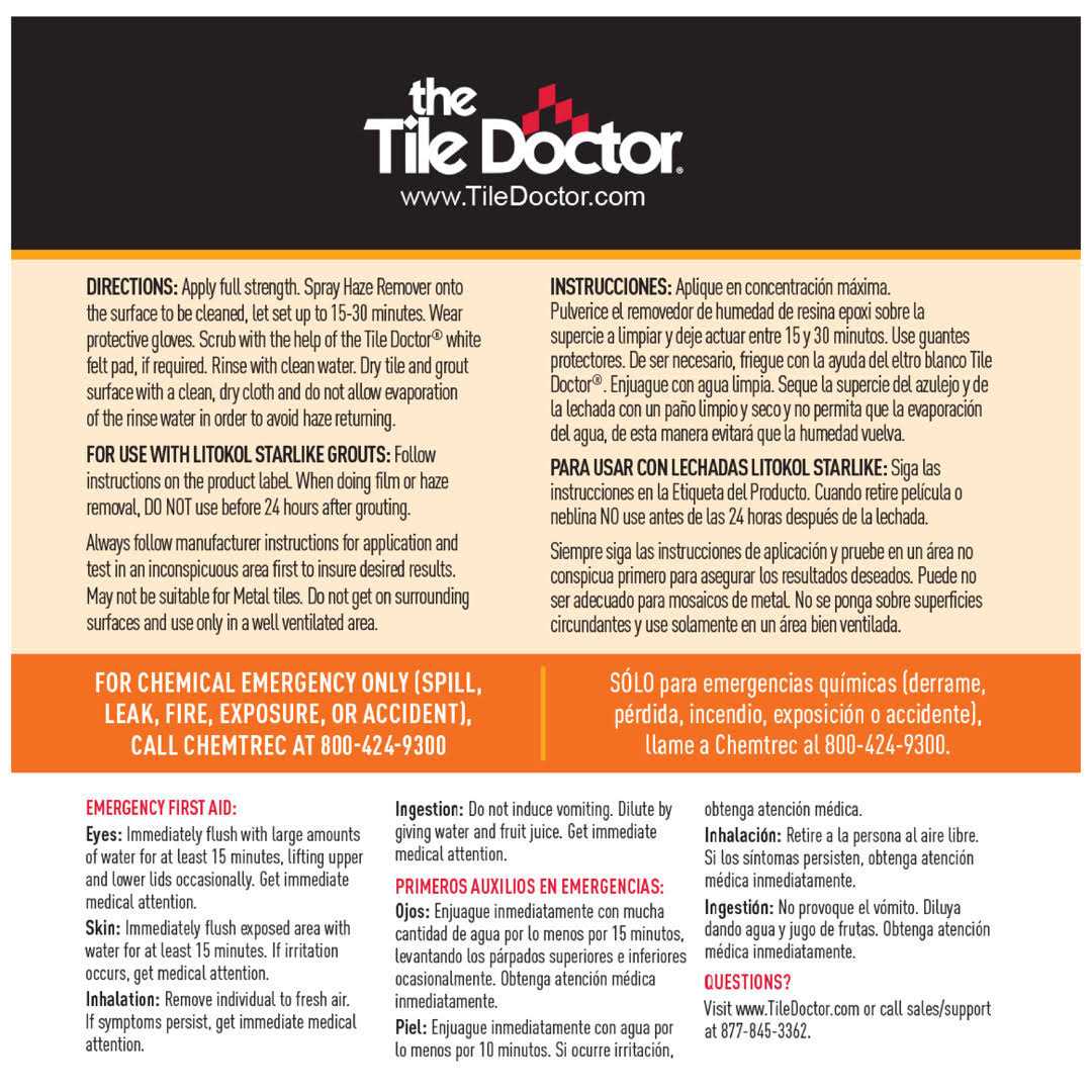 The Tile Doctor Professional Grout Haze Remover - Image 5