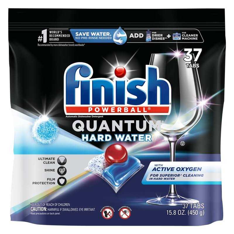 Finish Powerball Quantum Hard Water Automatic Dishwasher Detergent Tabs - Image 3