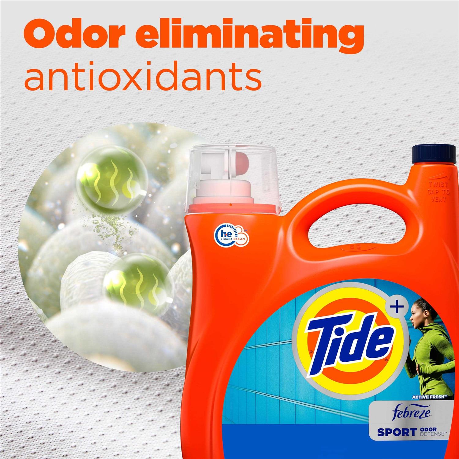 Tide Plus Febreze Liquid Laundry Detergent Sport Odor Defense - Image 3